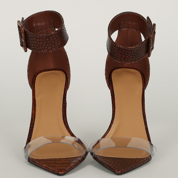 High Power - Brown Crocodile Heels - Picture 4 of 5